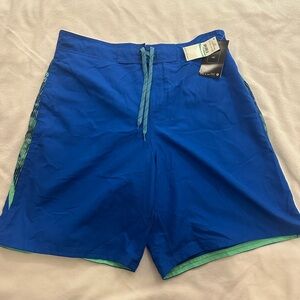 Bnwt Nike Blue and Green Swim Board Shorts